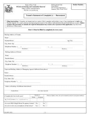 dhcr forms